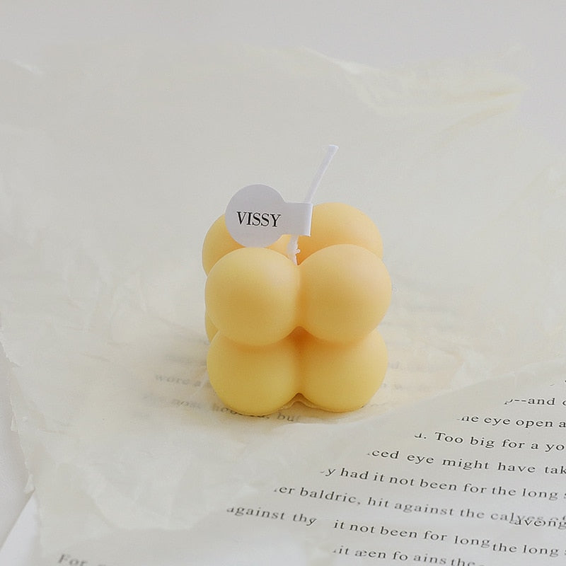 Mini Bubble Cube Decorative Candle - Image 2