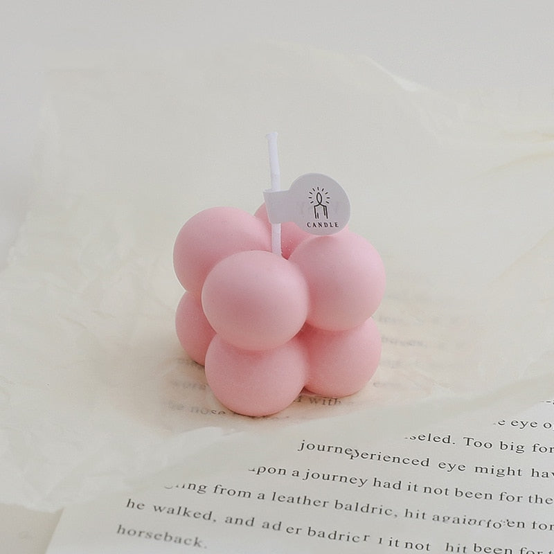 Mini Bubble Cube Decorative Candle - Image 3