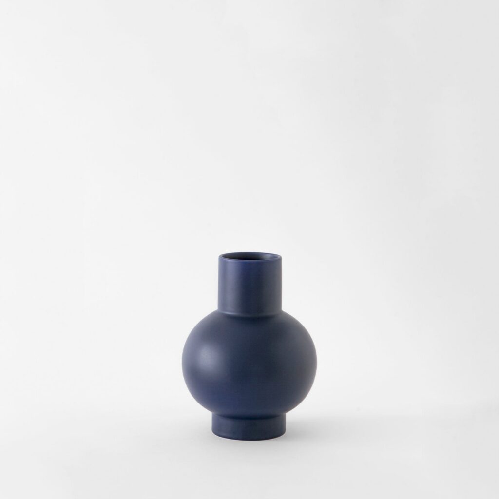 Blue Small Globe Bottle Vase