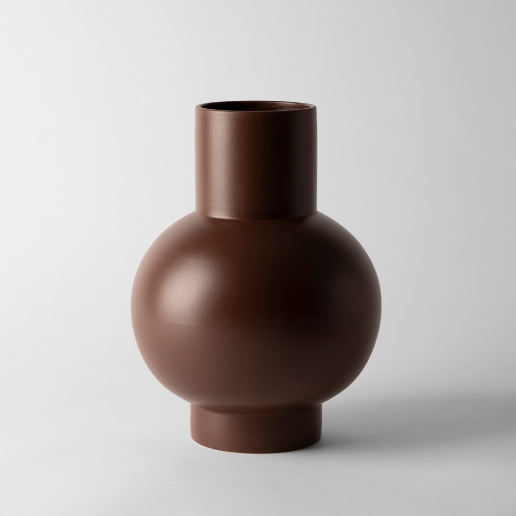 XL Chocolate Globe Statement Vase