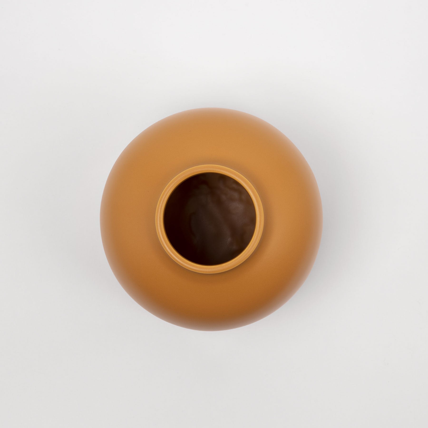 Mustard Rounded Dome Vase - Image 2