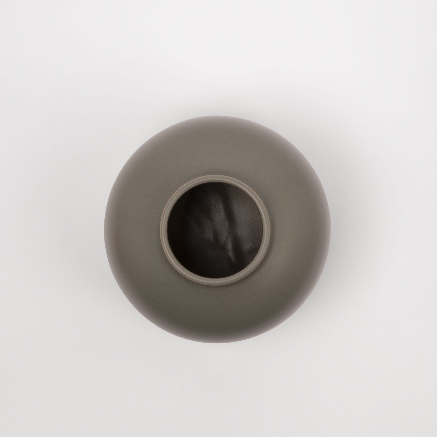 Smoke Green Rounded Dome Vase - Image 2