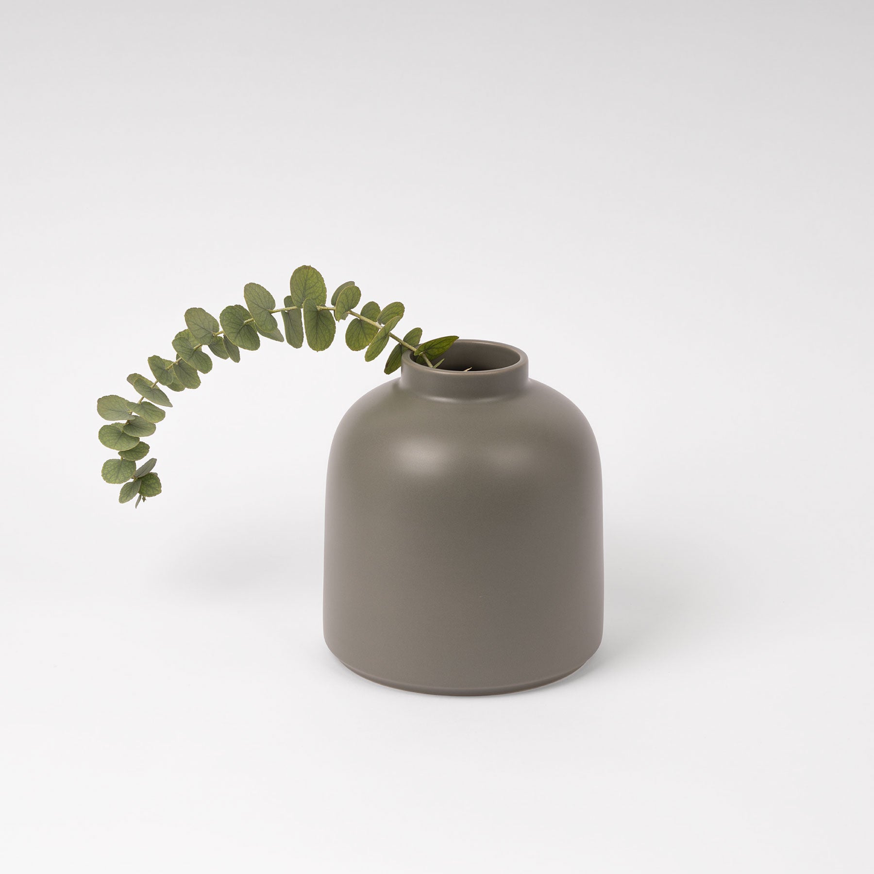 Smoke Green Rounded Dome Vase - Image 3