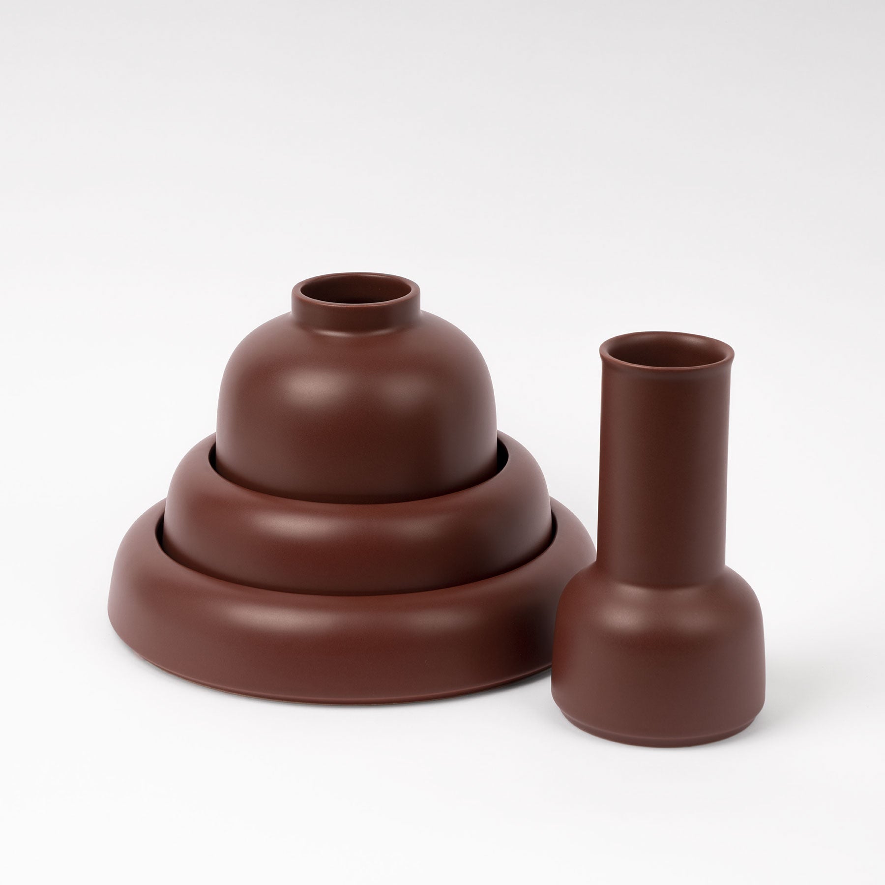 Tawny Rounded Dome Vase - Image 4