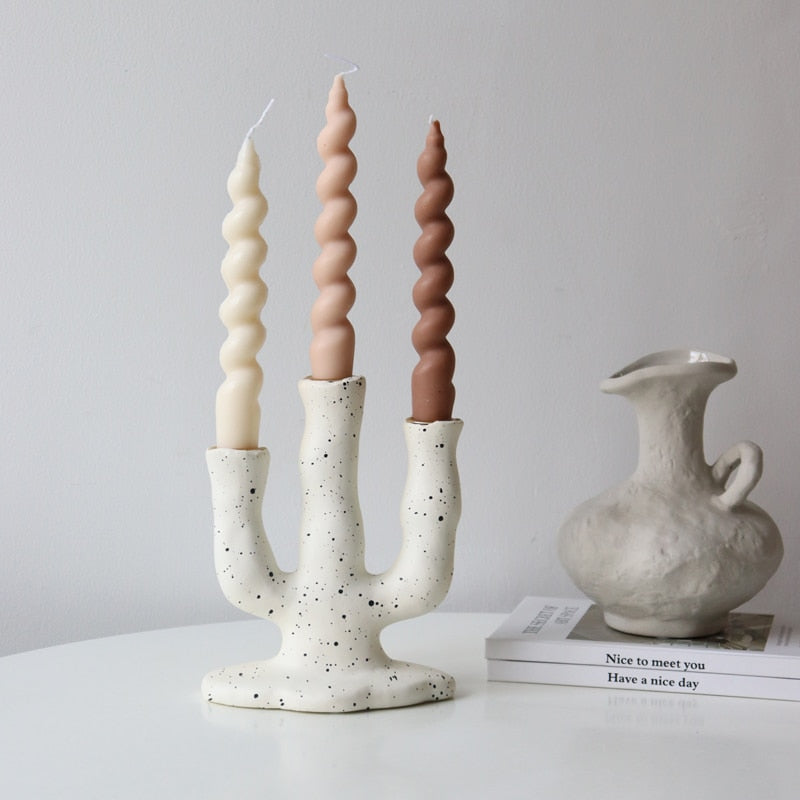 Spotted Resin Candle Holder - Image 2